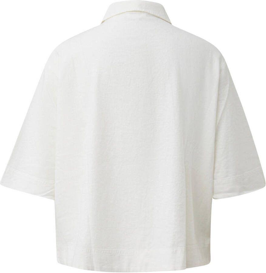 S.Oliver Curve relaxed fit blouse Plus Size wit - Foto 2