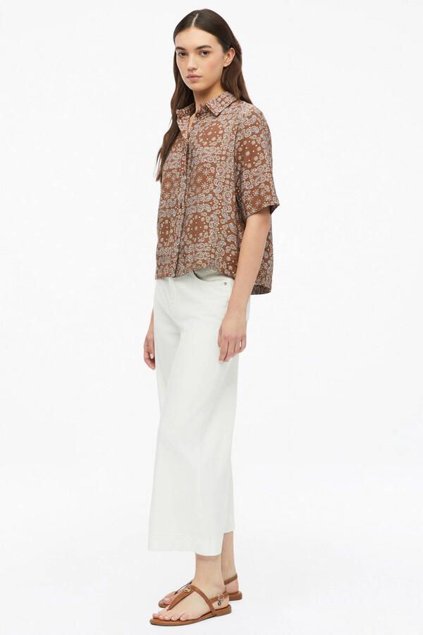S.Oliver blouse met paisley bruin - Foto 2