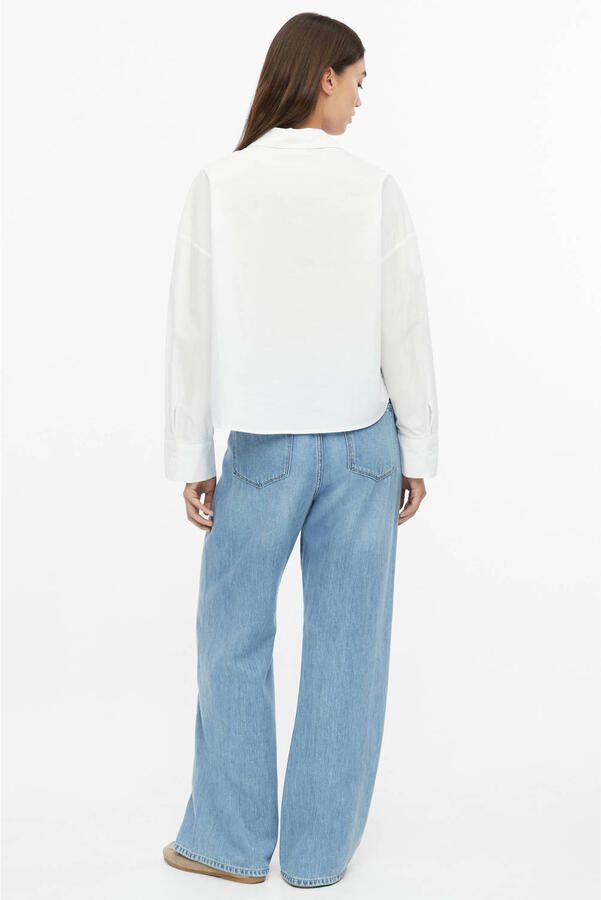 S.Oliver RED LABEL Korte blouse met lange mouwen met wijde kraag - Foto 2