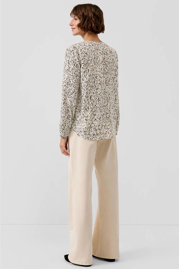 S.Oliver RED LABEL Regular fit blouse met lange mouwen van pure viscose - Foto 3