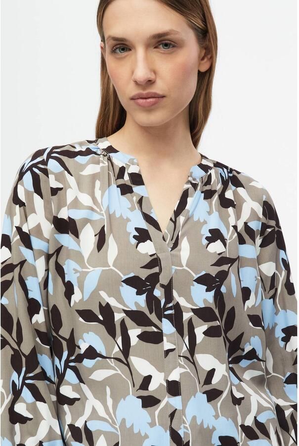 S.Oliver RED LABEL blouse met lange mouwen met v-hals van viscose - Foto 2