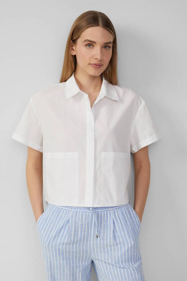 S.Oliver RED LABEL Relaxed fit overhemdblouse van puur katoen