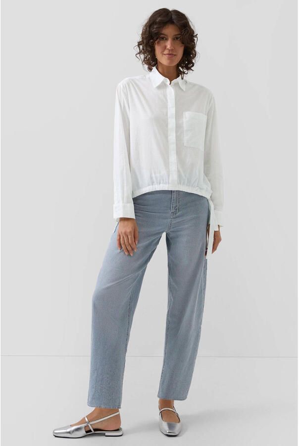 S.Oliver RED LABEL Boxy fit blouse met lange mouwen van puur katoen - Foto 2