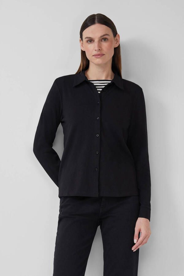 S.Oliver RED LABEL Regular fit overhemdblouse van katoenmix