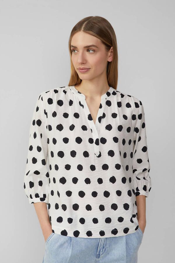 S.Oliver RED LABEL Regular fit blousetop van viscosemix