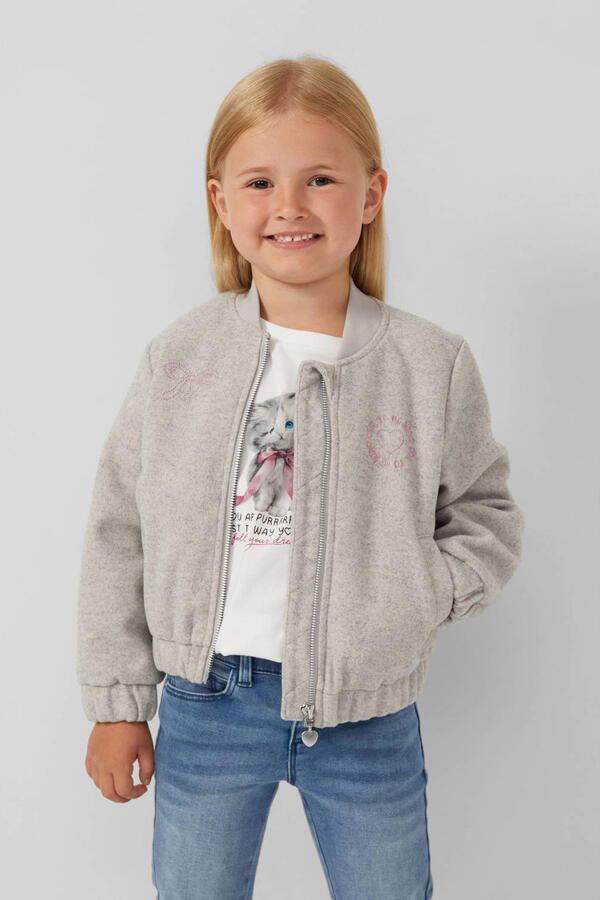 S.Oliver RED LABEL Regular fit collegejack in wollen look - Foto 2