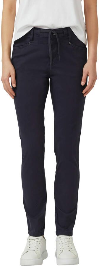 S.Oliver bootcut regular waist casual broek donkerblauw