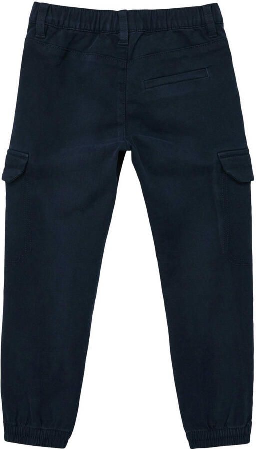 S.Oliver cargobroek marine Blauw Jongens Stretchkatoen Effen 110 - Foto 2
