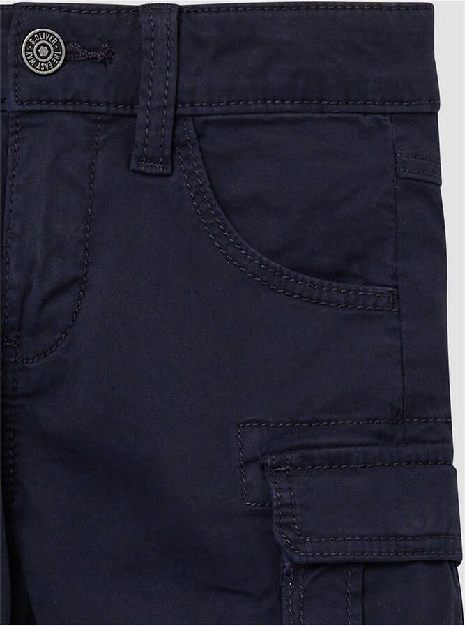 S.Oliver RED LABEL Slim fit top korte cargobroek van katoenmix