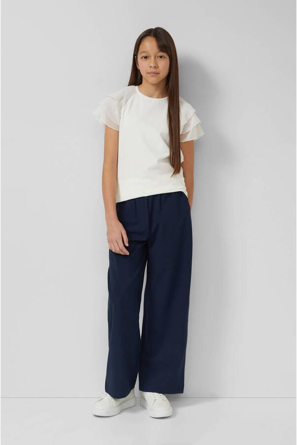 S.Oliver casual broek donkerblauw