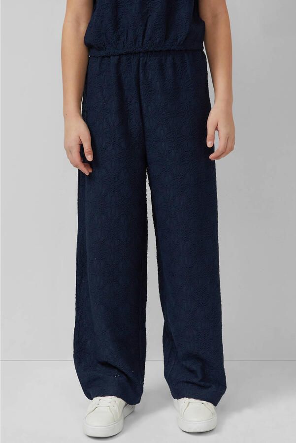 S.Oliver casual broek donkerblauw