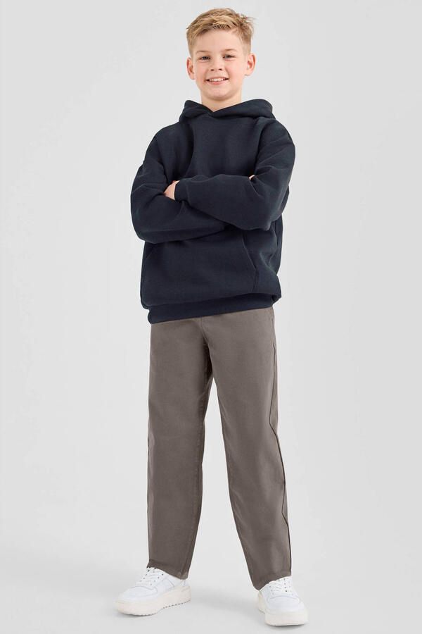 S.Oliver casual broek donkerbruin