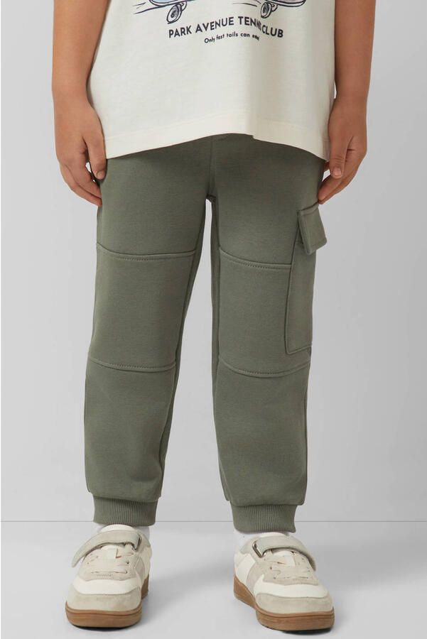 S.Oliver casual broek donkergroen