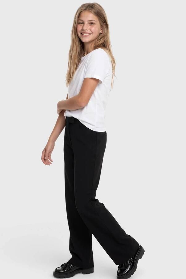 S.Oliver casual broek zwart Meisjes Polyester