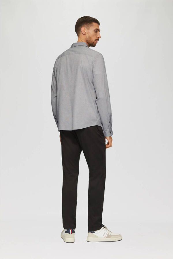 S.Oliver Overhemd met lange mouwen van seersucker