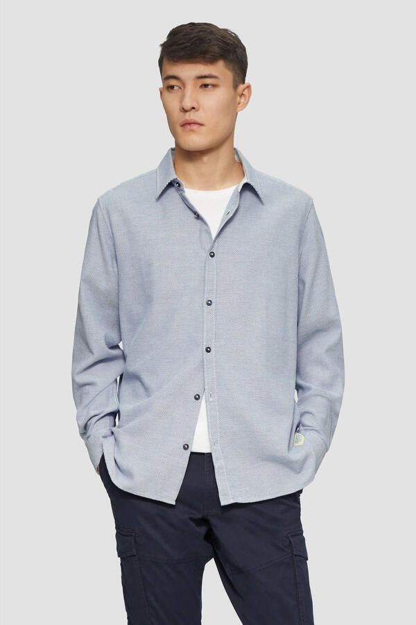 S.Oliver RED LABEL Regular fit vrijetijdsoverhemd van puur katoen - Foto 3