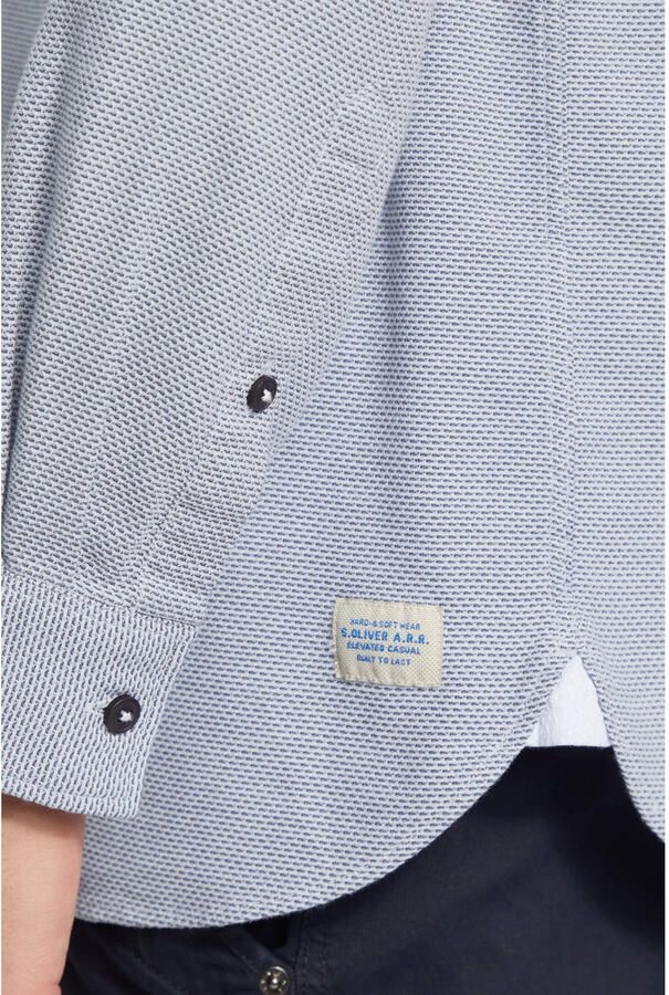 S.Oliver RED LABEL Regular fit vrijetijdsoverhemd van puur katoen - Foto 2