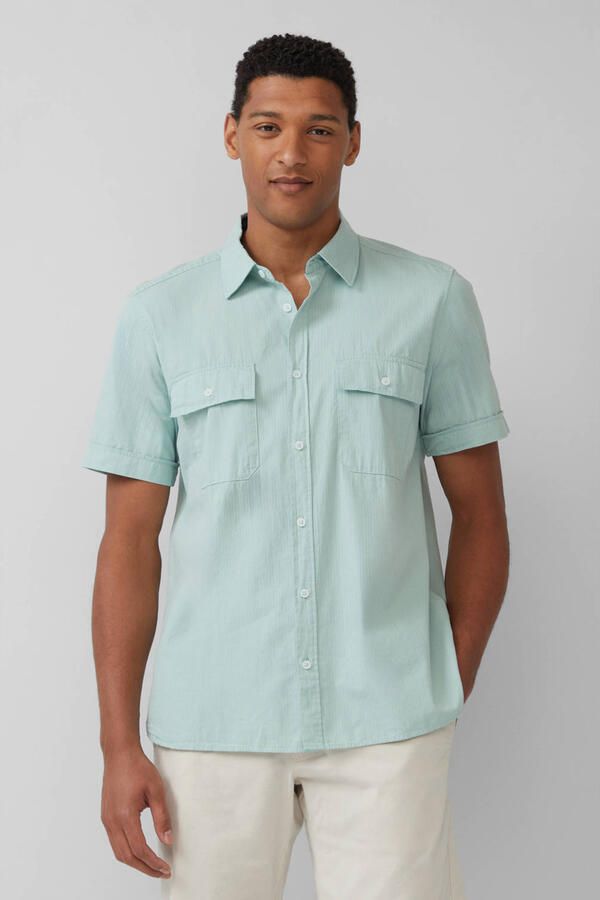 S.Oliver Overhemd met korte mouwen met borstzakken - Foto 2