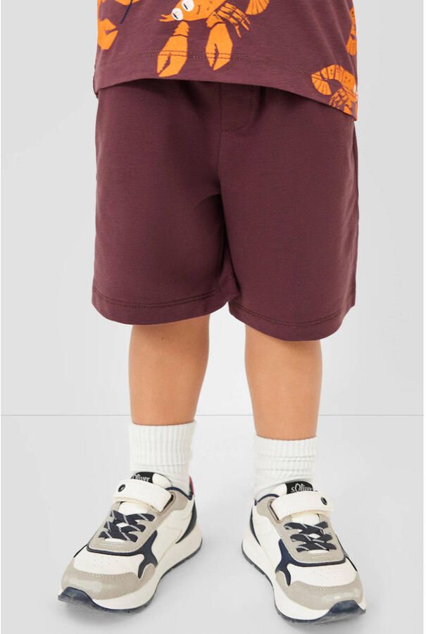 S.Oliver casual short donkerpaars