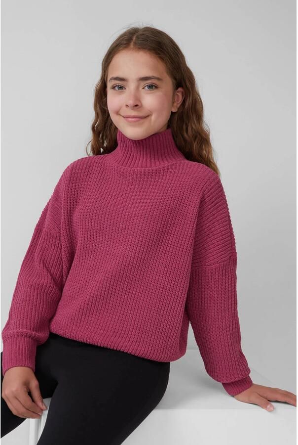 S.Oliver RED LABEL Loose fit gebreide pullover met opstaande kraag