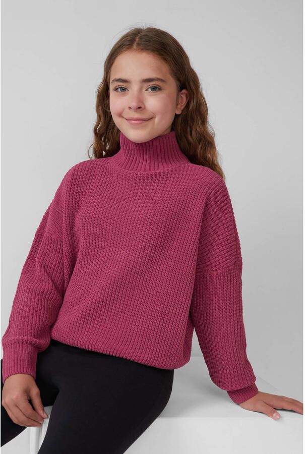 S.Oliver RED LABEL Loose fit gebreide pullover met opstaande kraag