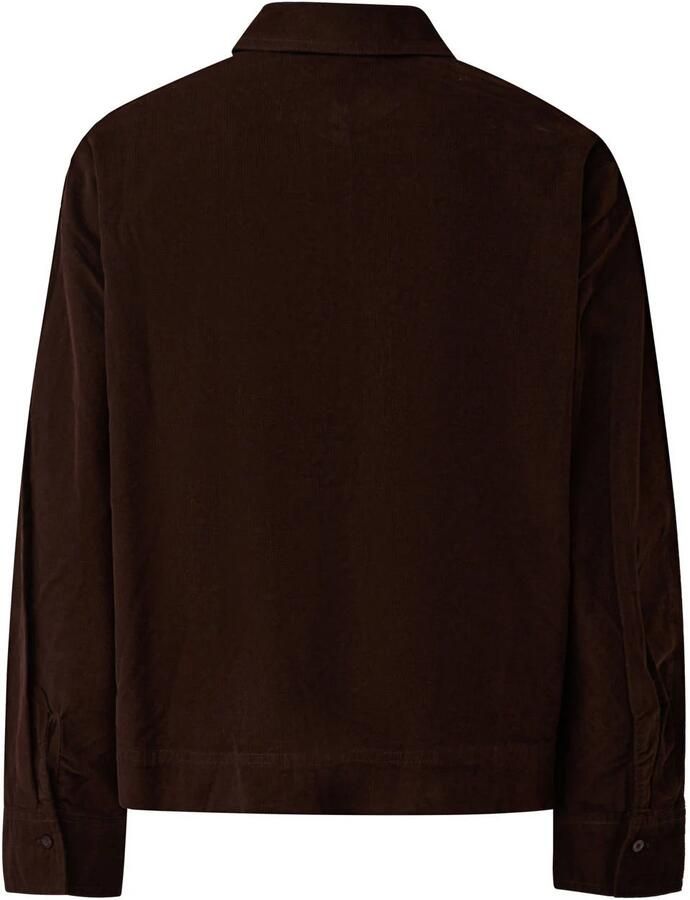 S.Oliver corduroy blouse donkerbruin