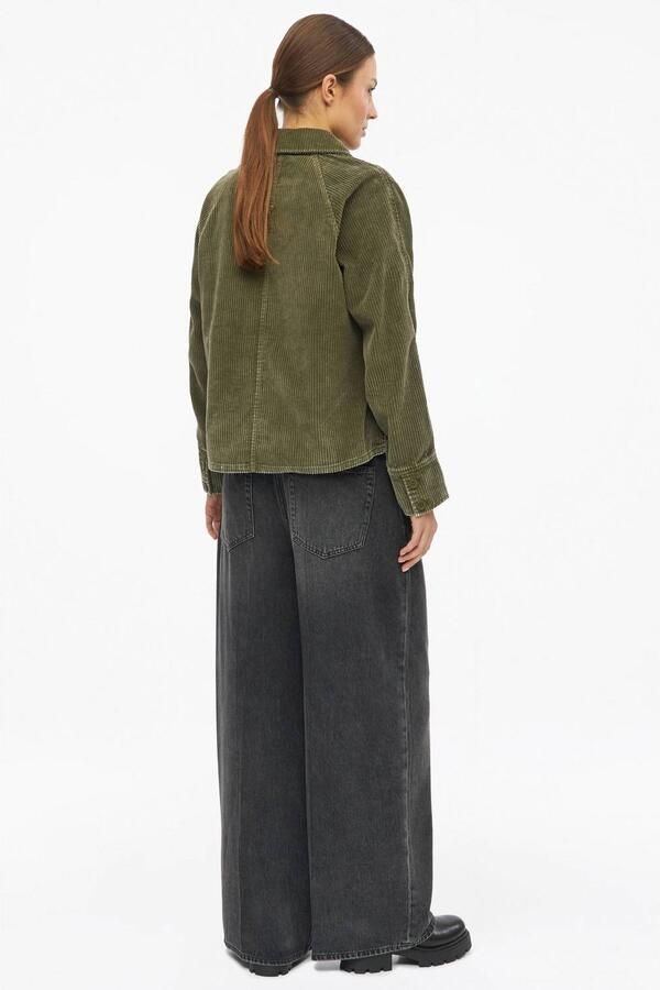 S.Oliver corduroy blouse donkergroen - Foto 2