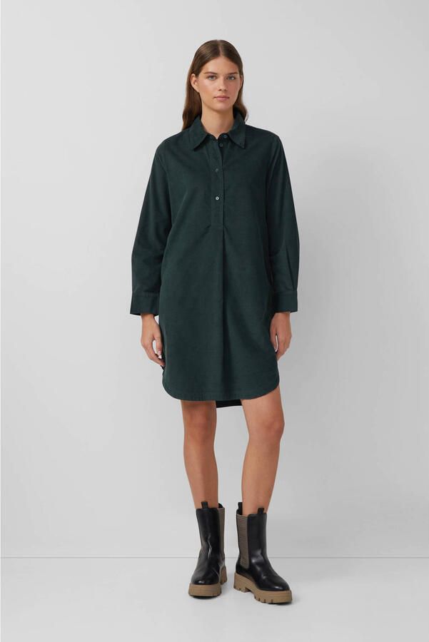 S.Oliver RED LABEL Relaxed fit corduroy jurk van een mix van katoen en viscose
