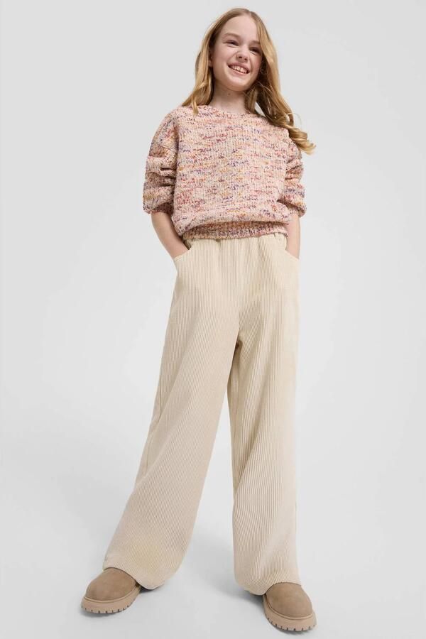 S.Oliver corduroy casual broek beige Meisjes Polyester Effen - Foto 2