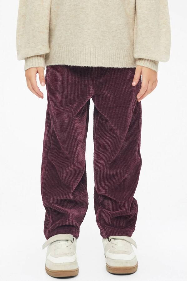 S.Oliver corduroy casual broek bordeauxrood Meisjes Polyester Effen