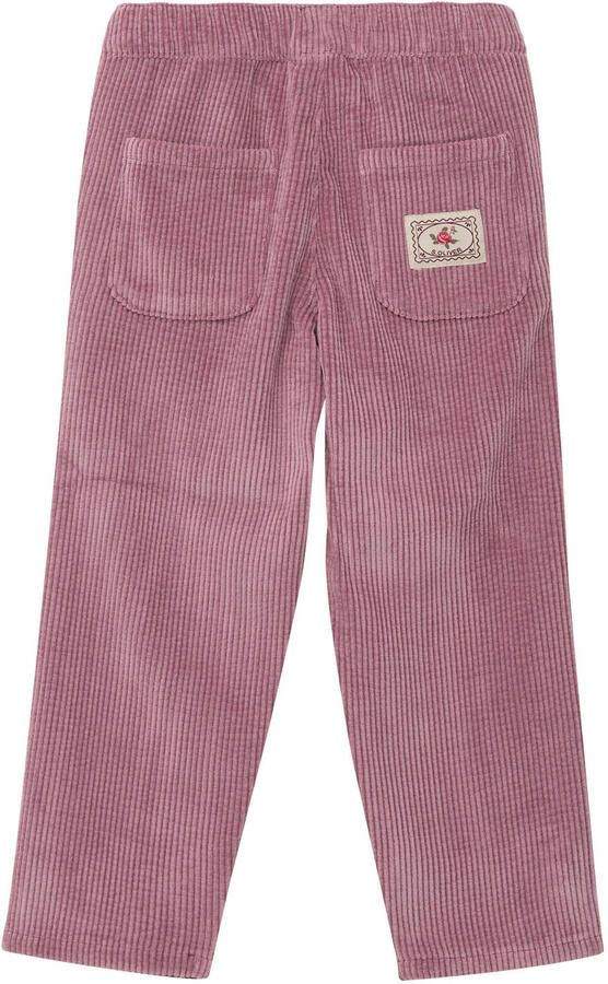 S.Oliver corduroy casual broek roze