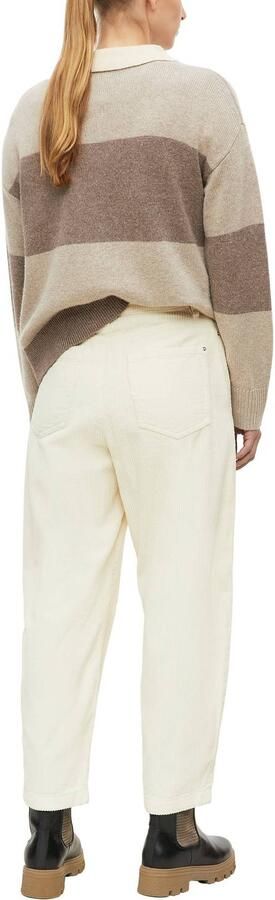 S.Oliver corduroy high barrel broek ecru - Foto 3