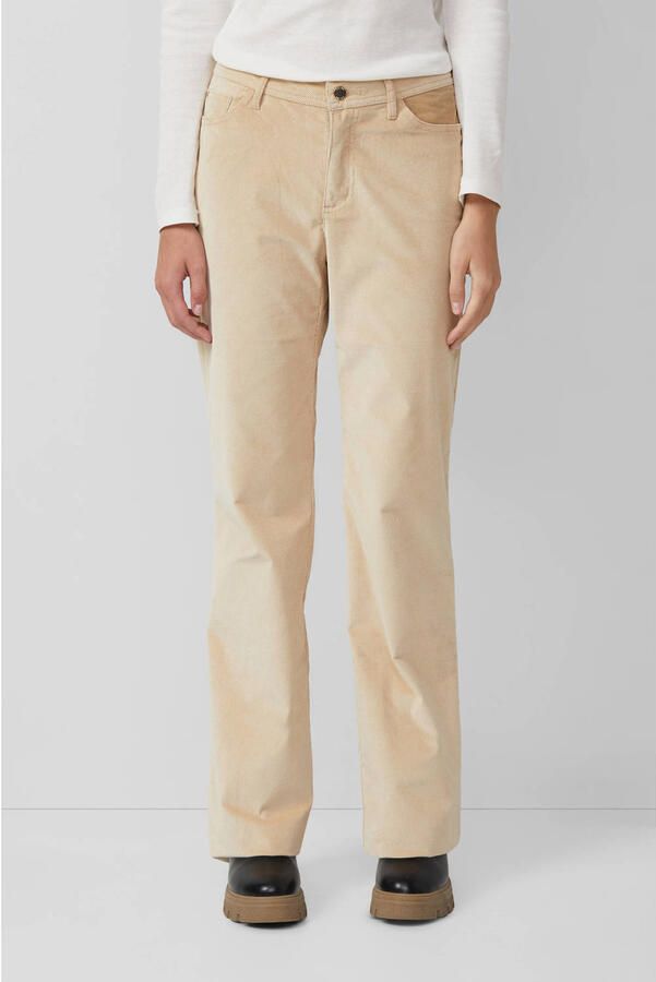 S.Oliver corduroy straight regular waist casual broek beige - Foto 2