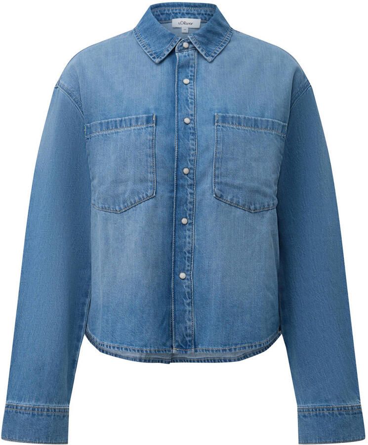 S.Oliver denim blouse lichtblauw