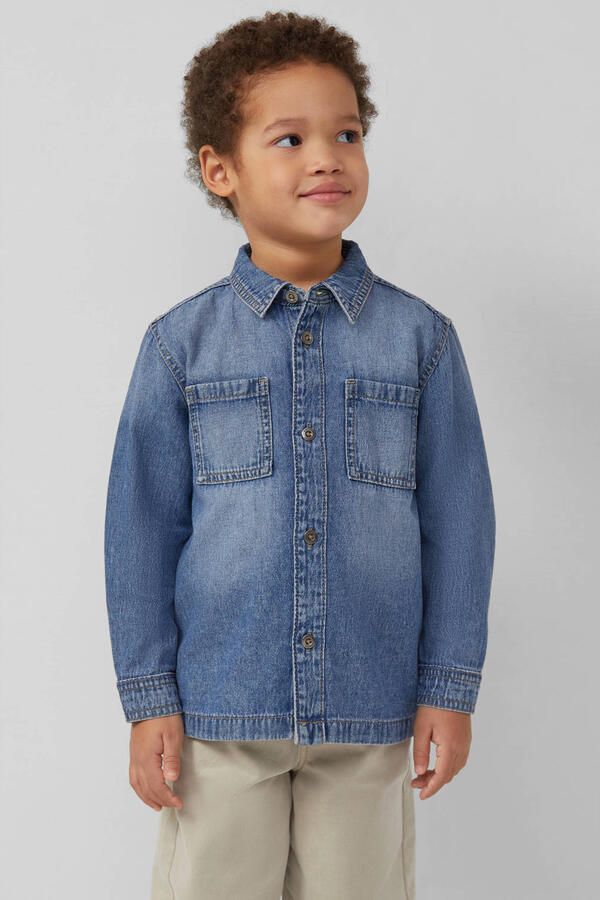 S.Oliver denim overhemd blauw