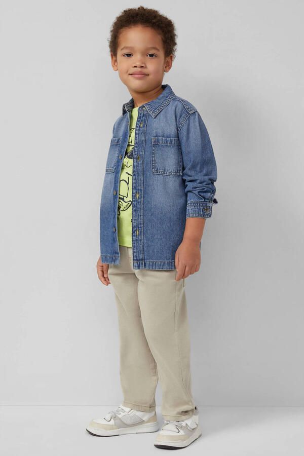 S.Oliver denim overhemd blauw - Foto 3