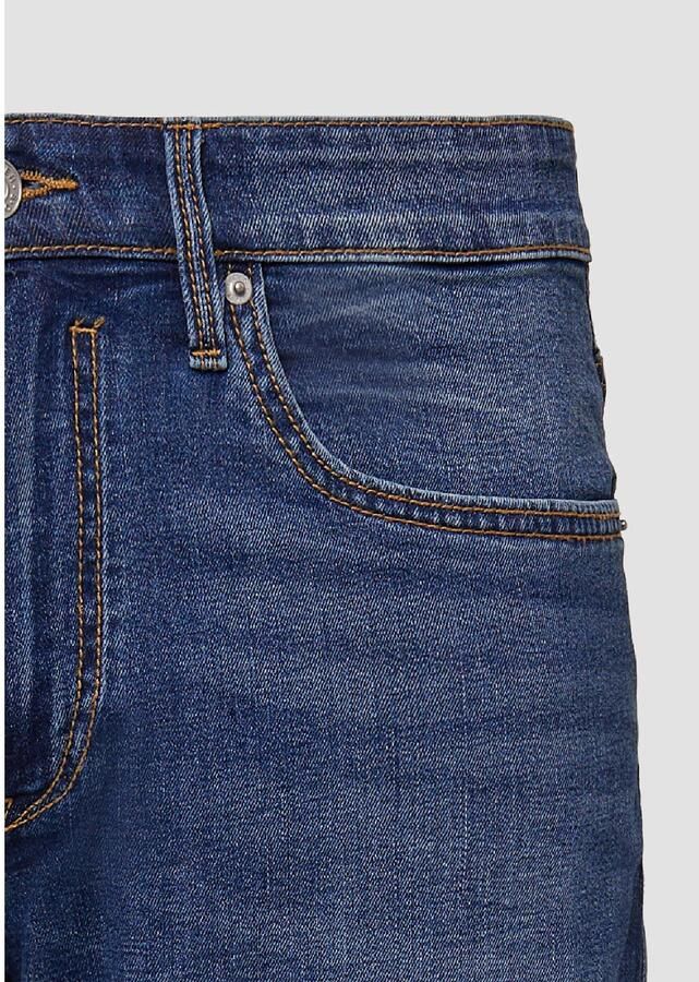 S.Oliver denim regular denim short dark blue denim