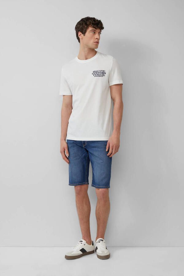 S.Oliver denim regular denim short dark blue denim - Foto 3