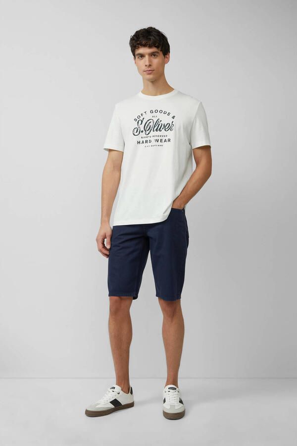 S.Oliver denim regular short donkerblauw - Foto 2