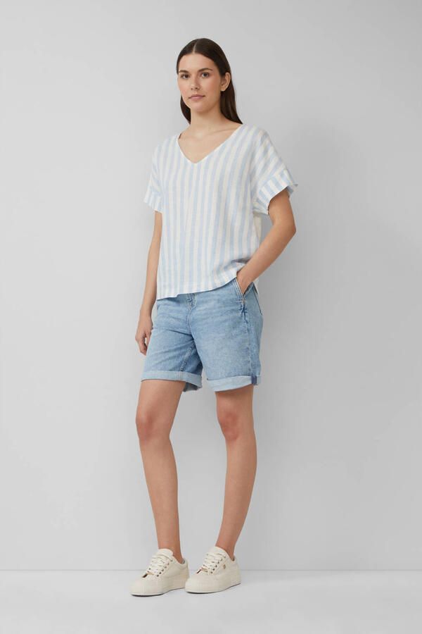 S.Oliver RED LABEL Relaxed fit korte jeans van katoenmix - Foto 2