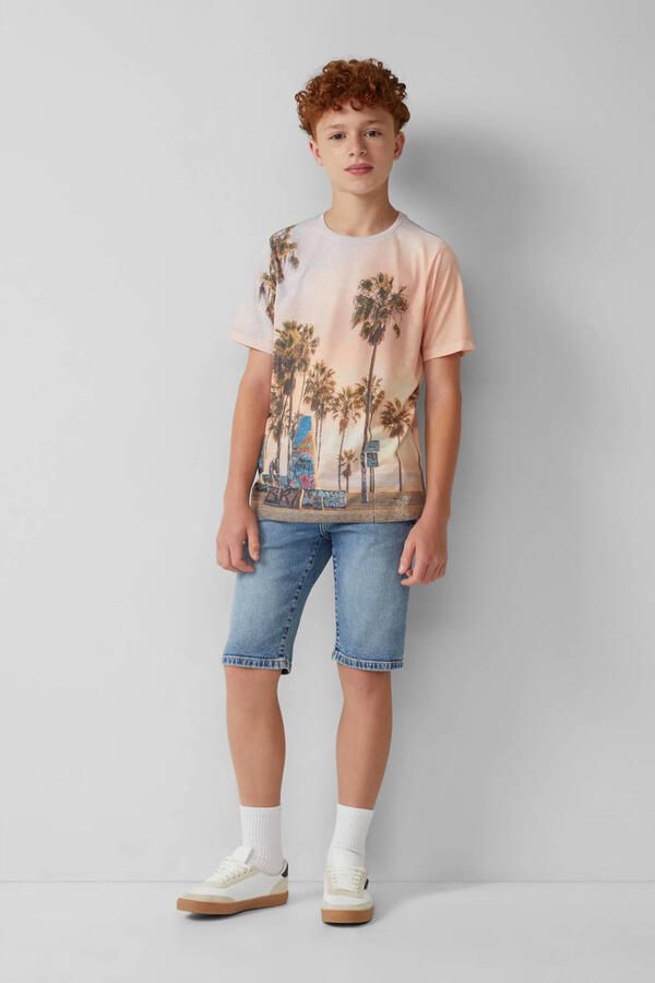 S.Oliver RED LABEL Regular fit korte jeans van katoenmix model 'PETE' - Foto 2