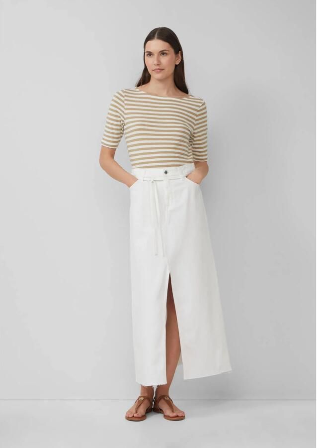 S.Oliver Jeans rok in a-vorm met open zoom