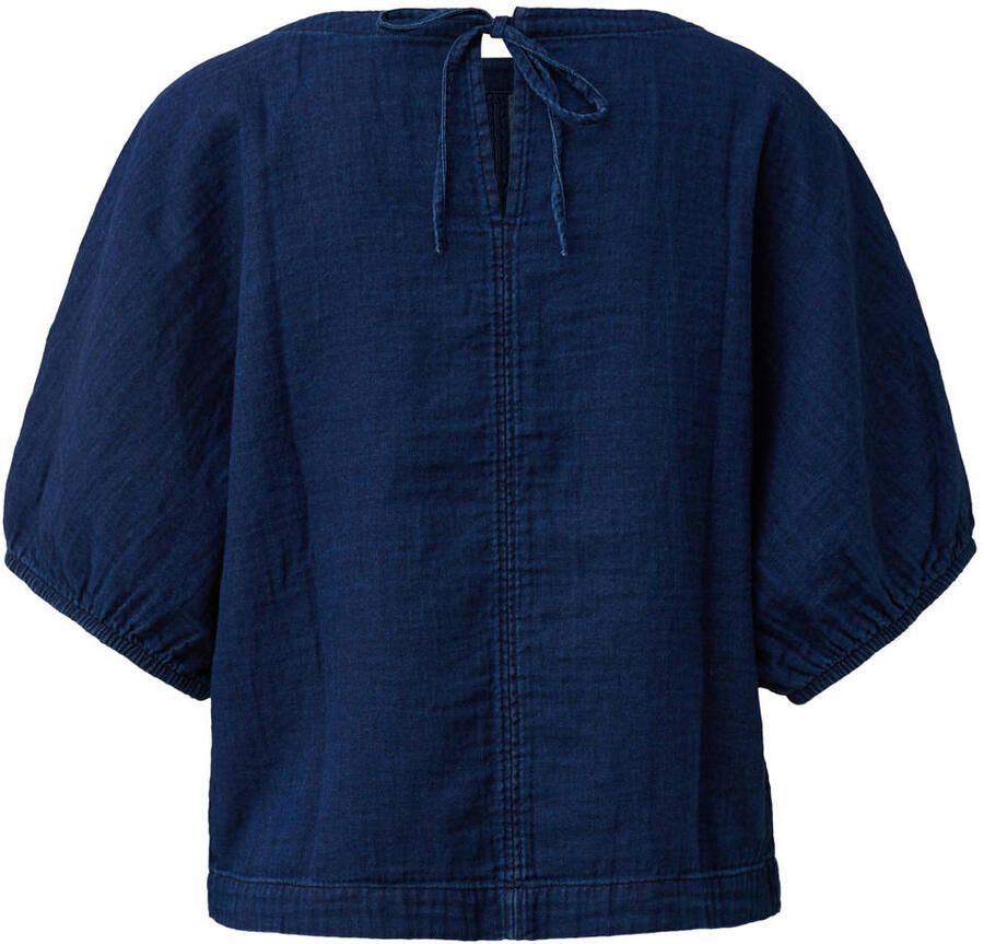 S.Oliver RED LABEL relaxed fit blouse met korte mouwen van puur katoen