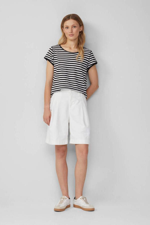 S.Oliver RED LABEL Relaxed fit bermuda van katoenmix