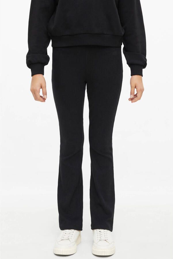 S.Oliver flared broek zwart