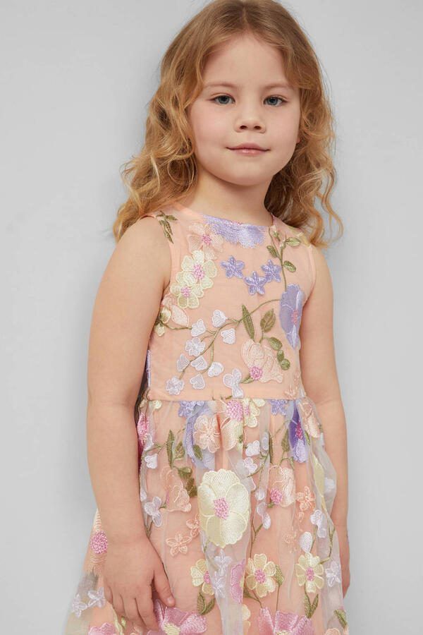 S.Oliver RED LABEL Getailleerde chiffon jurk met borduursels - Foto 2
