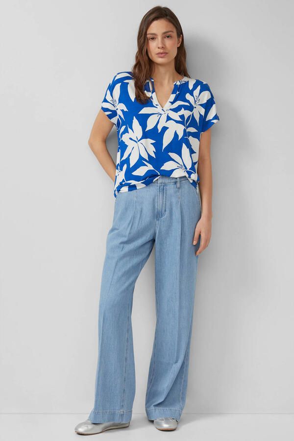 S.Oliver RED LABEL relaxed fit T-shirt van viscosemix - Foto 3