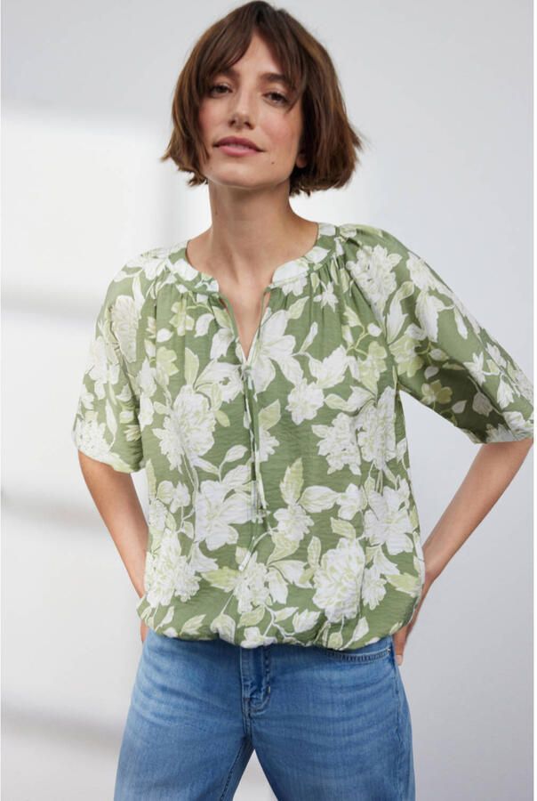 S.Oliver RED LABEL relaxed fit blouseshirt van viscosemix