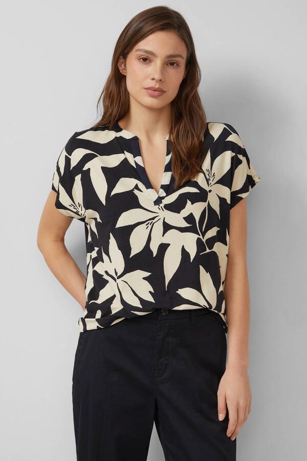 S.Oliver RED LABEL relaxed fit T-shirt van viscosemix