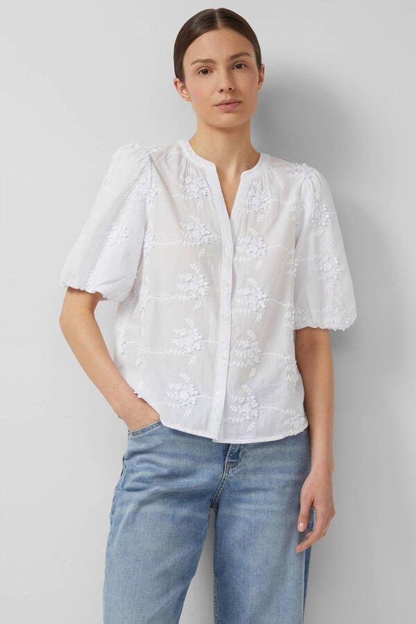 S.Oliver RED LABEL regular fit blouse van puur katoen
